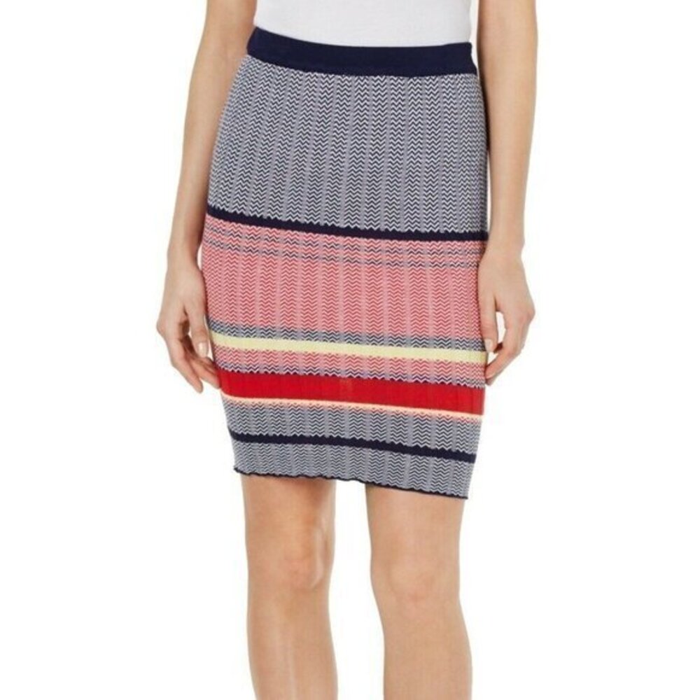 Lucy Paris Striped Sweater Kylie Knit Skirt. M